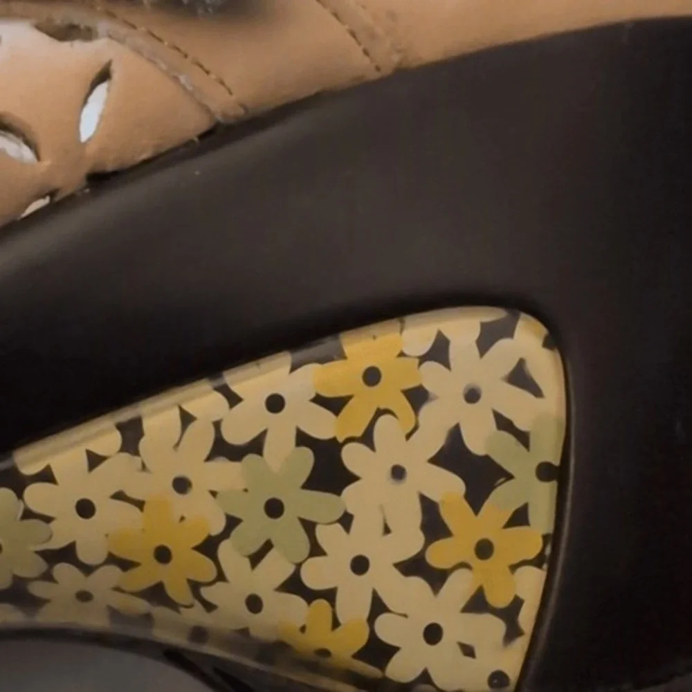 Jambu J-41 Women's Journey Encore‎ Wedge Leather Sandal Size 7